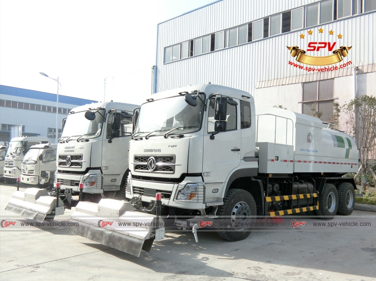 Left front view of Sewer Jetting Truck Dongfeng Kinland